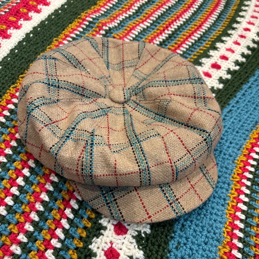 Plaid Newsboy Hat